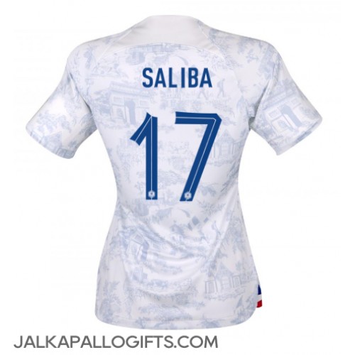 Ranska William Saliba #17 Vieraspaita Naiset MM-kisat 2022 Lyhythihainen